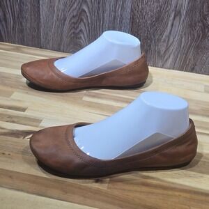 Lucky‎ Brand Emmie Ballet Flat Bourbon Winter Haze Leather Size 8M Casual